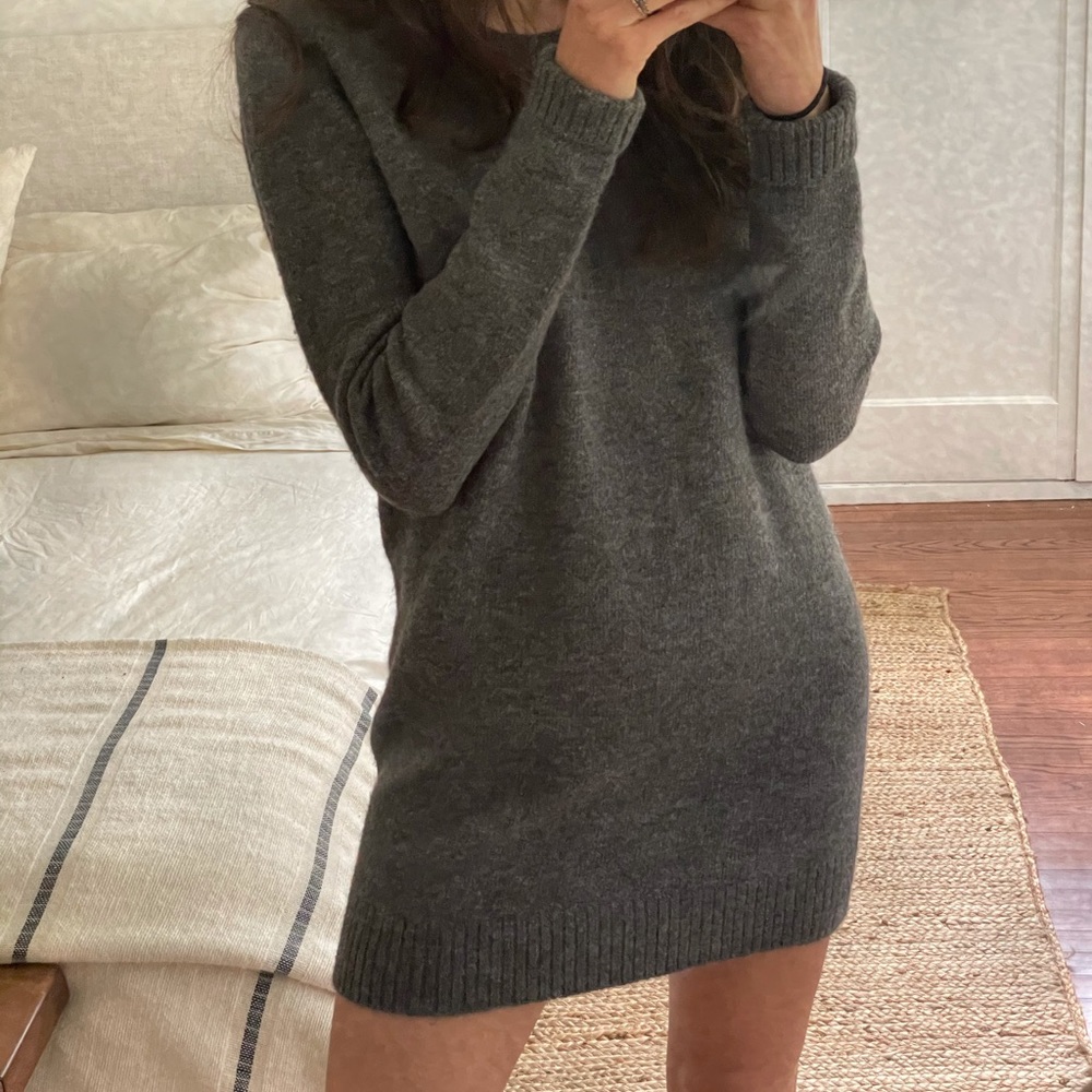 Sweater dress.